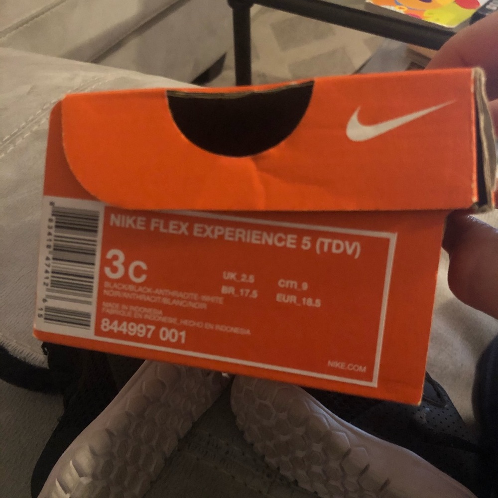 Nike Flex Experience Baby Shoe - Black size 3